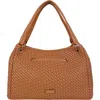 Lodis Audrey Woven Shoulder Bag In Brown