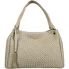 Lodis Audrey Woven Shoulder Bag In Brown