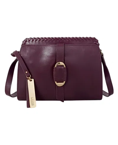 Lodis Benatar Small Crossbody Bag In Burgundy