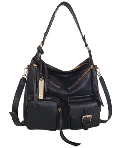 Lodis Catalina Medium Hobo Bag In Black