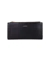 Lodis Deluxe Leather Zip Around Wallet In Black