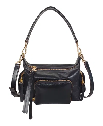 Lodis Jill Top Handle Small Crossbody Bag In Black
