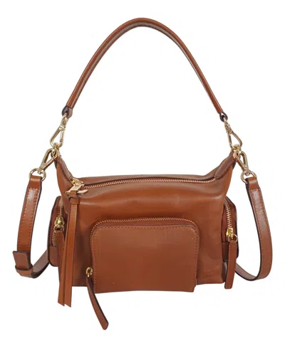 Lodis Jill Top Handle Small Crossbody Bag In Brown