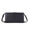 Lodis Leather Details Traveler Bag In Black