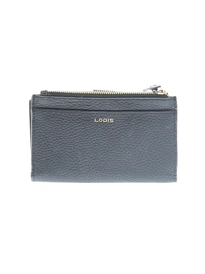 Pre-owned Lodis Leather Wallet In Gray