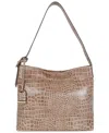 Lodis Moon Large Hobo Bag In Safari Croc