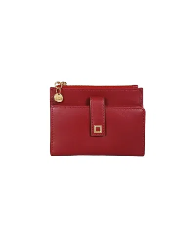 Lodis Myrrh Leather Bifold Wallet In Red