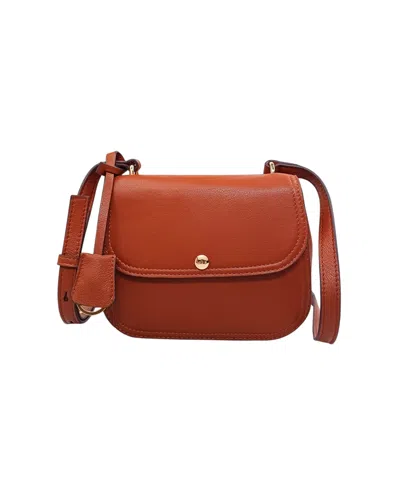 Lodis Oraya Mini Flap Crossbody Handbag In Brown