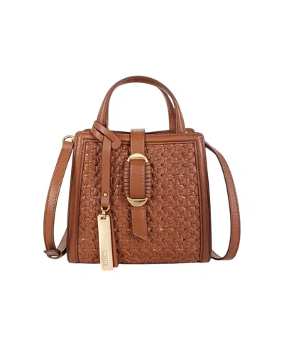 Lodis Panama Mini Crossbody Bag In Brown