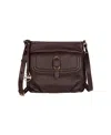 Lodis Rhoda Leather Crossbody Bag In Deep Raisin