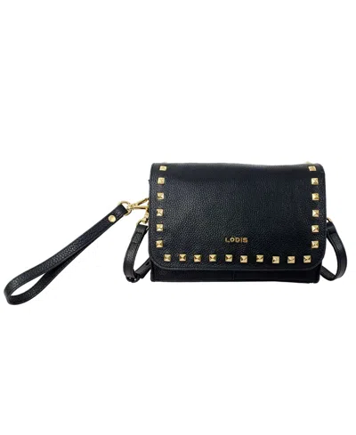 Lodis Rio Adjustable Crossbody Bag With Studs In Black