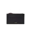Lodis Rope Me In North Or South French Leather Purse In Black Solid