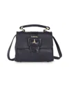 Lodis Women's Addison Croc Top Handle Bag In Black