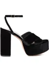 Loeffler Randall 130mm Loretta Platform Sandals In Black