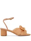 Loeffler Randall Dahlia Ankle Strap Knotted Sandal In Glitter Beauty