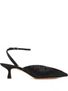 Loeffler Randall Rio Ankle Strap Pointed Toe Pump In Black