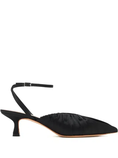 Loeffler Randall 50mm Ruched-detail Pumps In Black