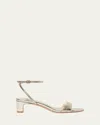 Loeffler Randall Women's Alice Simple Mid-heel Sandals In Champagne In Champagne