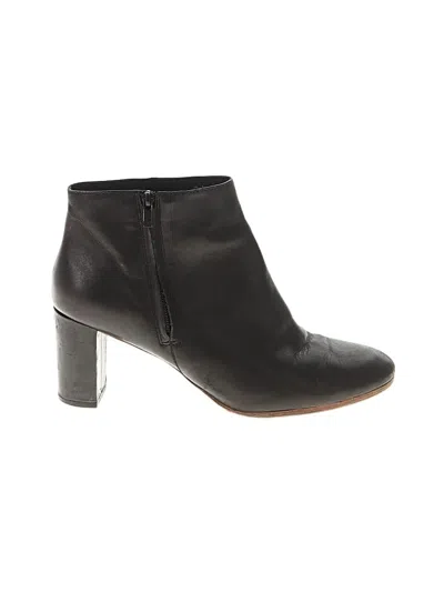 Pre-owned Loeffler Randall Ankle Boots In Black