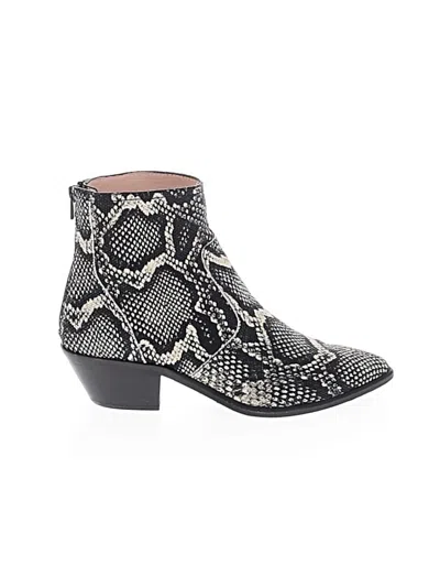 Pre-owned Loeffler Randall Ankle Boots In Black