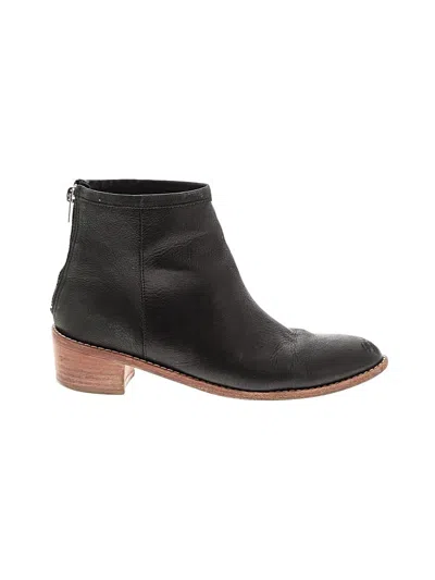 Pre-owned Loeffler Randall Ankle Boots In Black