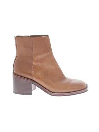 Pre-owned Loeffler Randall Ankle Boots In Brown