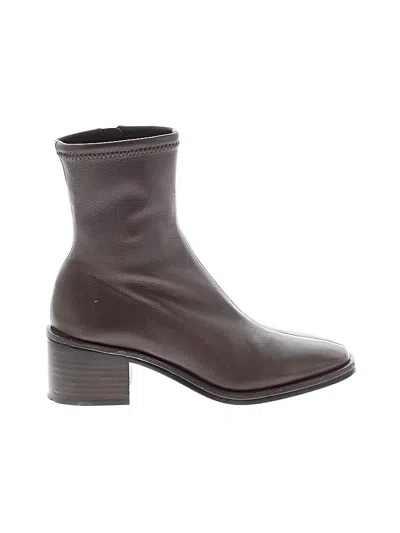 Pre-owned Loeffler Randall Ankle Boots In Brown