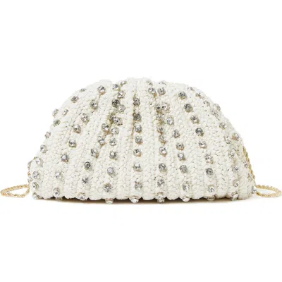 Loeffler Randall Bailey Half Moon Clutch In White