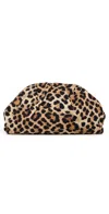 Loeffler Randall Bailey Jersey Clutch Leopard In Brown