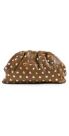 Loeffler Randall Bailey Studded Clutch Safari/silver