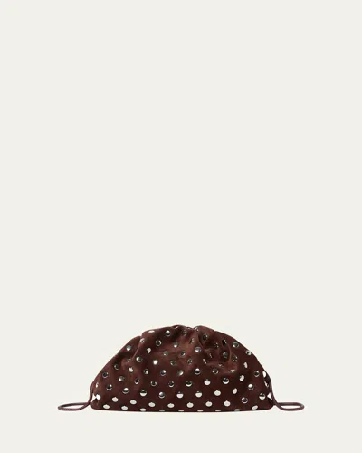 Loeffler Randall Bailey Studded Leather Clutch Bag In Brown