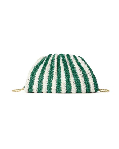 Loeffler Randall Bailey White/green Dome Clutch
