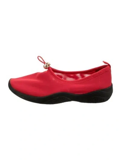 Pre-owned Loeffler Randall Ballet Flats In Red