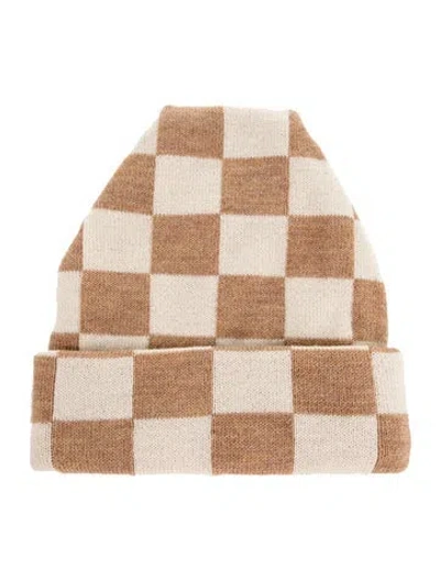 Pre-owned Loeffler Randall Beanie Hat W/tags In Neutrals
