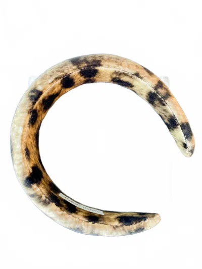 Loeffler Randall Bellamy Oversized Headband In Leopard