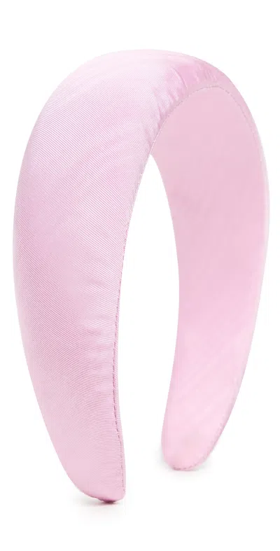 Loeffler Randall Bellamy Oversized Headband Powder Pink In White