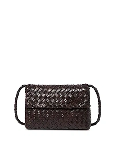 Loeffler Randall Billie Flap Shoulder Bag In Chocolate/silver