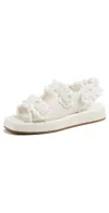 Loeffler Randall Blaise Two Band Platform Sandals White In White