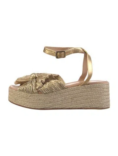 Pre-owned Loeffler Randall Bow Accents Espadrilles