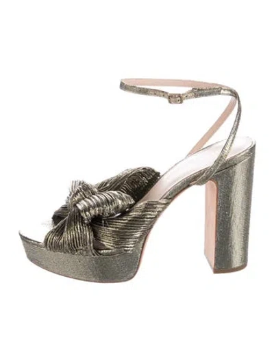 Pre-owned Loeffler Randall Bow Accents Sandals