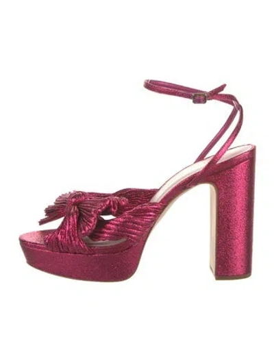 Pre-owned Loeffler Randall Bow Accents Sandals
