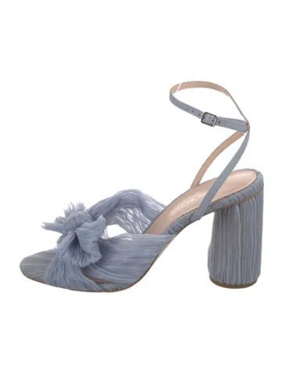 Pre-owned Loeffler Randall Bow Accents Sandals In Blue