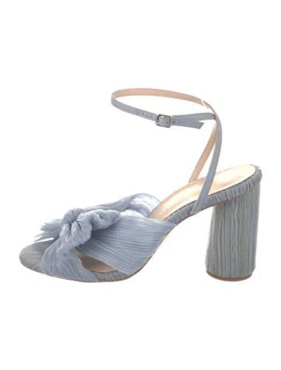 Pre-owned Loeffler Randall Bow Accents Sandals In Blue