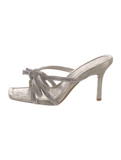 Pre-owned Loeffler Randall Bow Accents Sandals In Neutrals