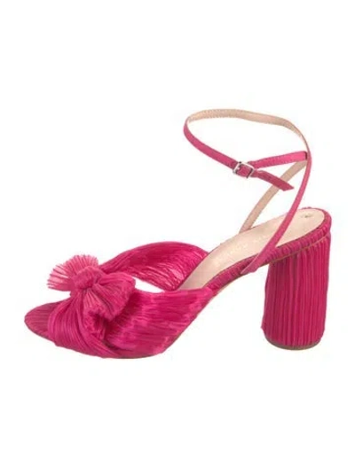 Pre-owned Loeffler Randall Bow Accents Sandals In Pink