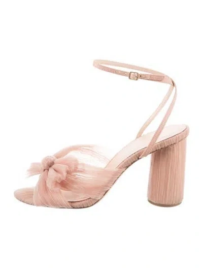 Pre-owned Loeffler Randall Bow Accents Sandals In Pink