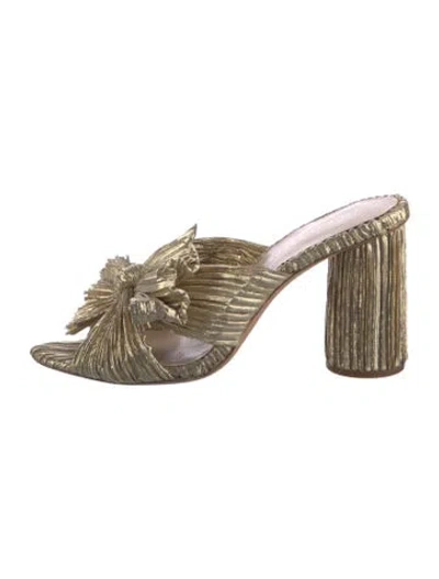 Pre-owned Loeffler Randall Bow Accents Slides