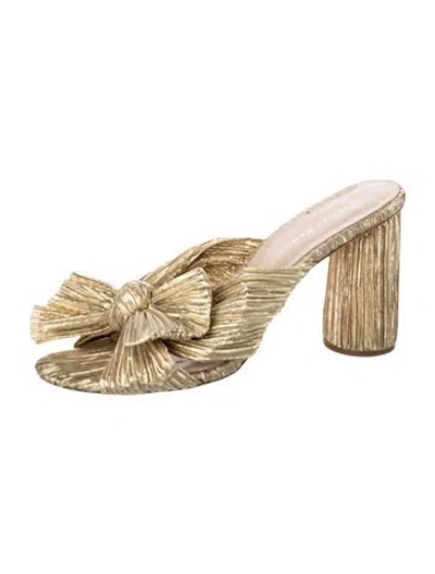 Pre-owned Loeffler Randall Bow Accents Slides