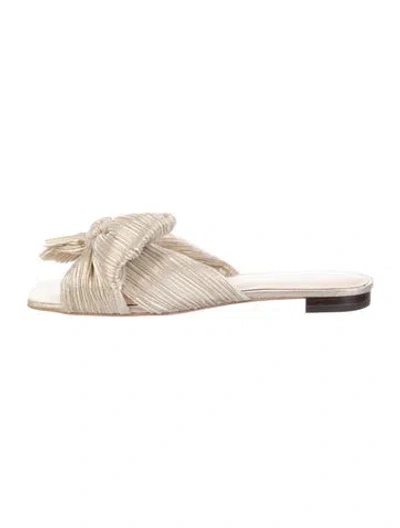 Pre-owned Loeffler Randall Bow Accents Slides