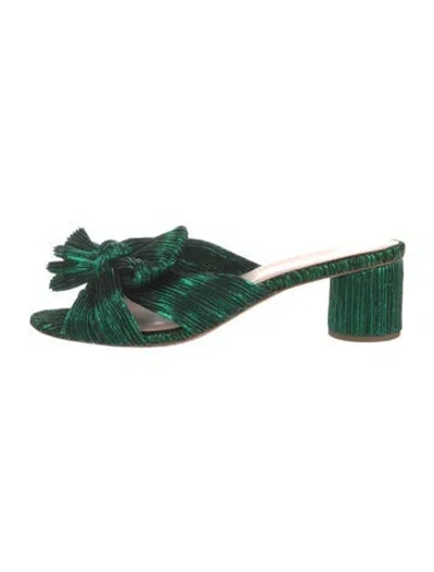 Pre-owned Loeffler Randall Bow Accents Slides